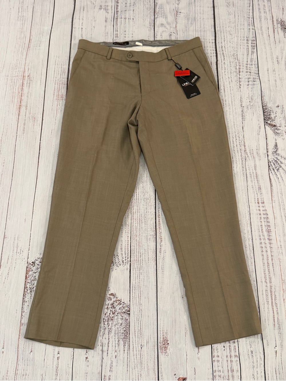NWT Lineage Signature Collection Men's Size 36 X 30 Dress Pants Taupe